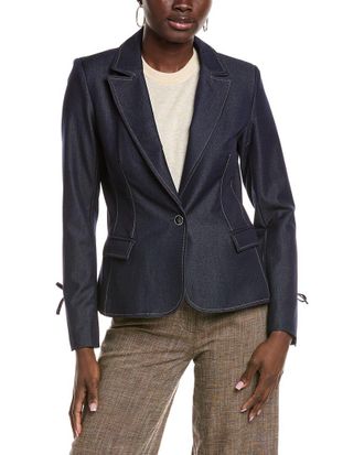 Nanette Lepore Rhinestone Bow Blazer