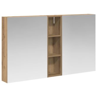 vidaXL Juego De Muebles De Ba&ntilde;o Con Estante 3 Pcs 120 X 14,5 X 70 Cm Vidaxl