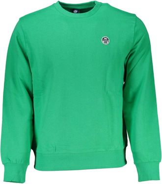 North Sails Groene Sweatshirt met Lange Mouwen en Logo - Heren - Sweatshirts - Groen - S - Hoodies & sweatvesten