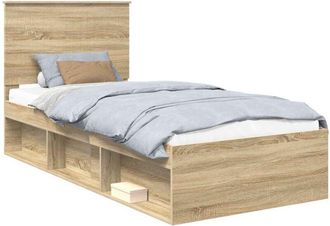 vidaXL Estructura De Cama Sonoma 90 X 190 Cm Madera De Pino Macizo Vidaxl