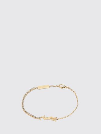 Saint Laurent Bracciale Saint Laurent in ottone con strass incastonati