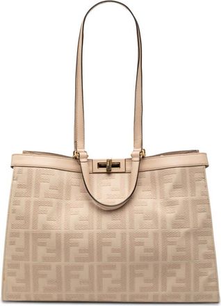 Fendi Pre-owned Fendi Zucca Embroidered Canvas Peekaboo X Tote 8BH374 A9P6 219 12085