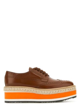 パーティーシューズ PRADA Vintage lace-up shoes Brown 1E802NFG045070 Prada Shoes (8.5 US/39 EU) - Imber Vintage