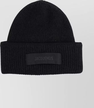 Jacquemus the grosgrain cap featuring folded cuff