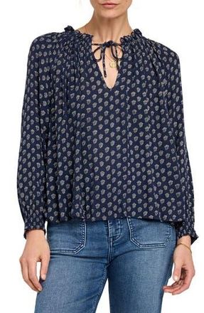 Faherty Emery Print Blouse in Lotus Floral Print at Nordstrom Rack, Size Xx-Small