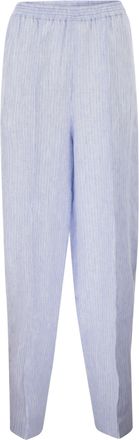 Fabiana Filippi Gestreifte Hose aus reinem Leinen von Fabiana Filippi mit elastischem Bund