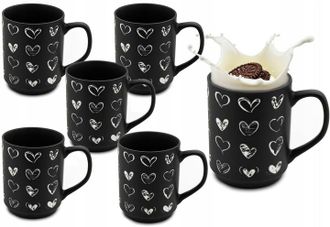 OEM Juego De Regalo De 6 Tazas De 340 Ml, Estilo Tradicional Universal, Para Caf&eacute; O T&eacute;