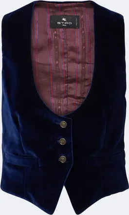 Etro Cotton velvet vest