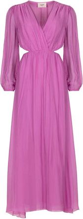 Freebird by Steven Kleedjes, Dames, Paars, S, Icons Jurk Diola F-Wv-Silk