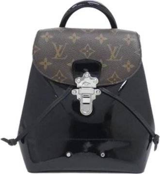Louis Vuitton Pre-owned Backpacks, female, Black, Size: ONE SIZE Pre-owned Canvas Backpack