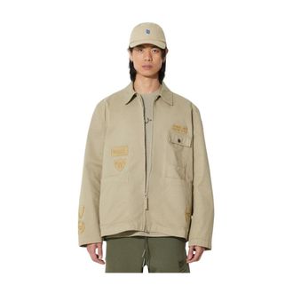 Universal Works Hombre, Chaquetas, Verde, Talla: XL