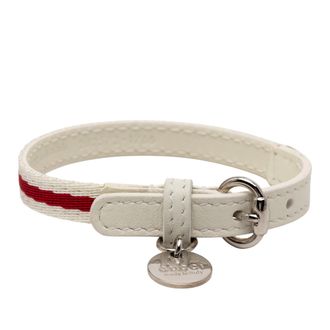 Gucci Pre-owned Womens Loves You Leather Bracelet - White - One Size