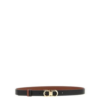 Ferragamo Belts, female, Multicolor, Size: 75 CM Reversible Gancini Leather Belt