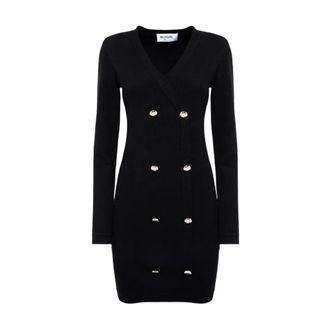 Blugirl Gebreide Damesjurk - Dames - Kleedjes - Zwart - XS - Kleedjes