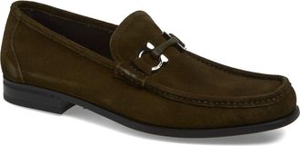 Ferragamo Grandioso Bit Loafer in Loden Nero at Nordstrom, Size 10.5