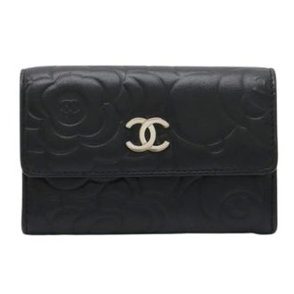 Chanel Pre-owned Wallets, female, Black, Size: ONE SIZE Pre-owned Card Case