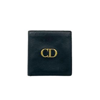 Dior Black Leather Wallet (Bi-Fold) (Pre-Owned)
