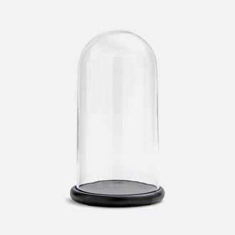 La Redoute Interieurs Stolp in glas met zwarte sokkel, Campa