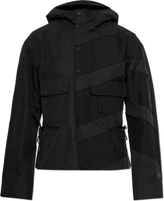 Yohji Yamamoto Lichtgewicht Jas met Capuchon - Dames - Zomerjassen - Zwart - 2XS - Katoen - Jassen