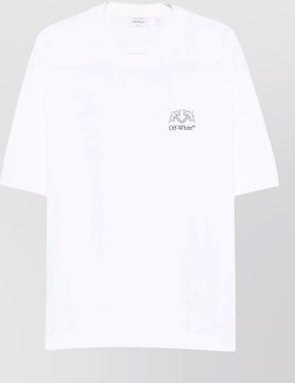 Off-white cotton logo print jersey short-sleeve t-shirt