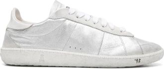 Patrizia Pepe Skin Sneakers - Dames - Sneakers - Grijs - 40 EU - Leer - Schoenen