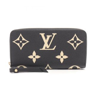 Louis Vuitton Beige Black Monogram Empreinte Long Wallet (Bi-Fold) (Pre-Owned)