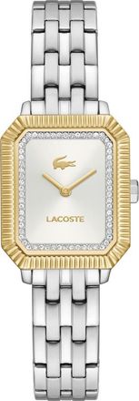 Lacoste Parisienne Crystal Bracelet Watch in Silver White at Nordstrom