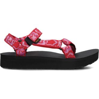 Teva Rode Platte Sandalen W Midform Universal - Dames - Sandalen - Rood - 37 EU - Schoenen