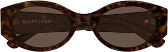 Balenciaga Sunglasses, female, Brown, Size: 53 MM Nano Round AF Sunglasses