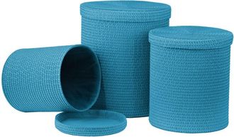 Premier Housewares Turquoise Laundry Baskets - Set of 3