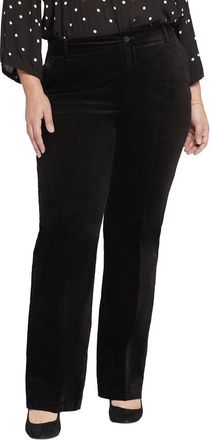 NYDJ Nydj Plus Black Straight Leg Trouser Jean