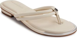 DKNY Clemmie Flip Flop in Ivory Clemmie Flip Flk24 at Nordstrom, Size 8.5