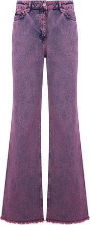 Moschino High-rise Flared Jeans - Dames - Flared Jeans - Paars - W25 - Katoen - Jeans