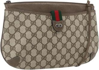 Gucci Pre-owned Cross Body Bags, female, Beige, Size: ONE SIZE Pre-owned Plastic Cross Body Bag