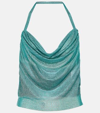 Giuseppe Di Morabito Crystal-embellished halterneck top