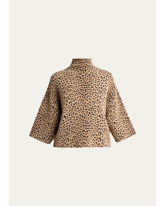 Givenchy High-Neck Short-Sleeve Top