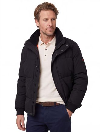 HUGO BOSS Donkerblauwe Ocamp jas BOSS Orange