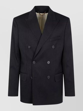 Golden Goose double breasted blazer dry wool gabardine