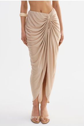 LaMarque SANNA | Maxi Skirt in Gold Shimmer at Nordstrom, Size Xx-Small