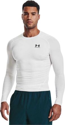 Under Armour HeatGear-basislaagshirt voor heren (Wit)