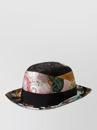 Dolce & Gabbana patchwork fedora hat