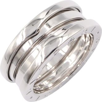 Bulgari Silver White Gold (18K) Band Ring (Pre-Owned)