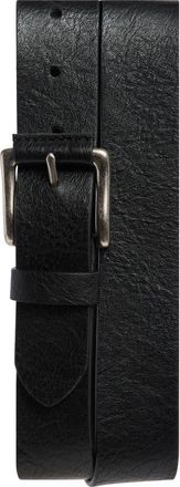 Nordstrom Rack Roller Buckle Leather Belt in Black at Nordstrom Rack, Size 32