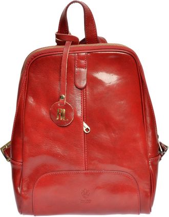 Anna Luchini Rood Rundleer Tas
