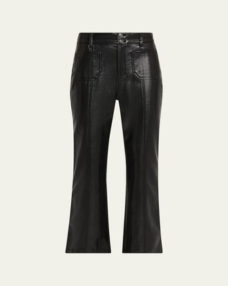Cinq &agrave; Sept Vegan Leather Kick-Flare Pants