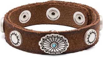 ERALDO Bracciale in pelle scamosciata - Marrone