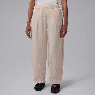 Nike Jordan Womens Jordan Brooklyn Woven Pants in White | IM6952-272