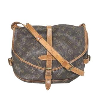 Louis Vuitton Pre-owned Cross Body Bags, female, Brown, Size: ONE SIZE Pre-owned Saumur Monogram shoulder bag