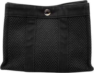 Herm&egrave;s Pre-owned Clutches, female, Black, Size: ONE SIZE Pre-owned Fourre Tout Pouch