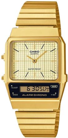 Casio Accessoires, unisex, Geel, ONE Size, Retro Analoog-Digitale Horloge